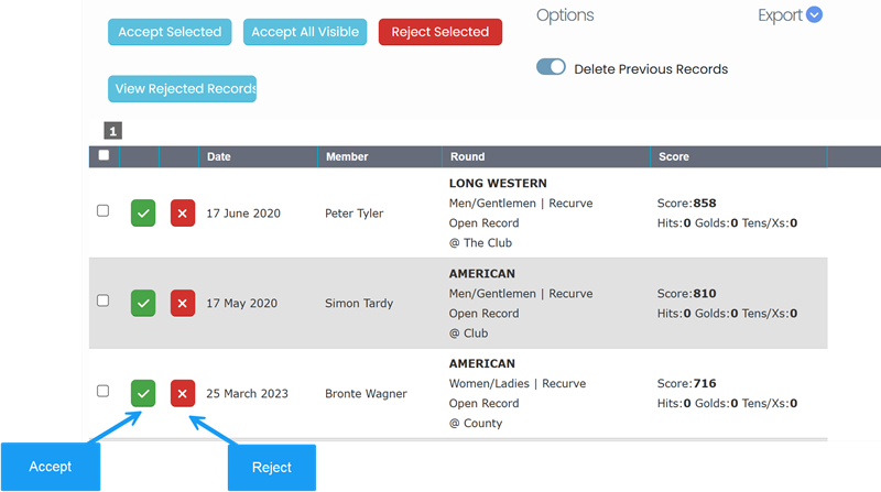 new club records